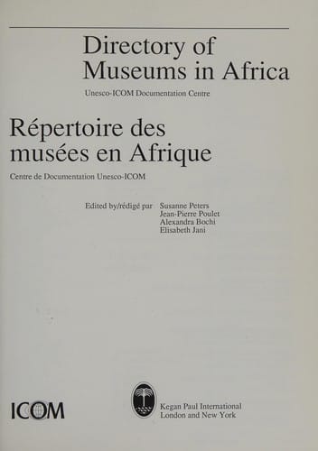 Directory of museums in Africa