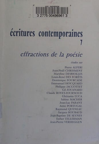 Effractions de la poésie