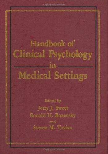 Handbook of clinical psychology in medical settings