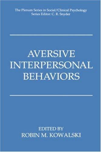 Aversive interpersonal behaviors