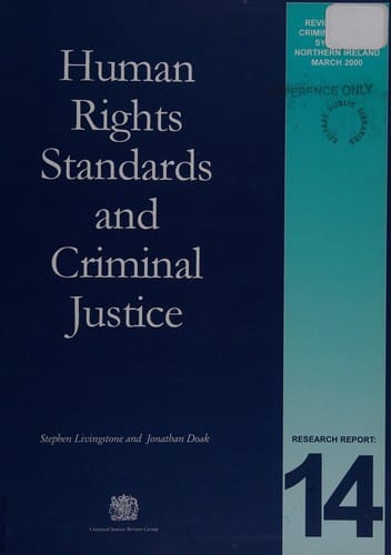 Human rights standards and criminal justice