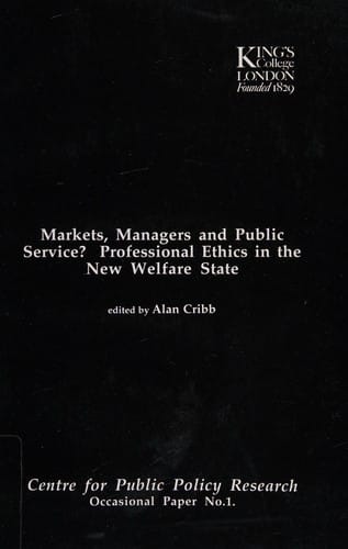 Markets, managers and public service?