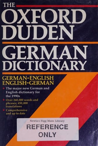 The Oxford Duden German dictionary