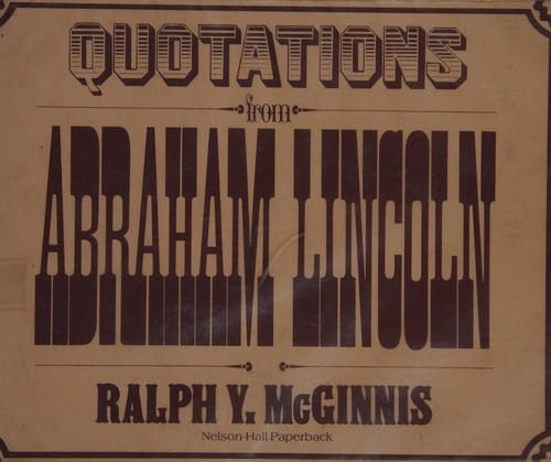 Quotations from Abraham Lincoln