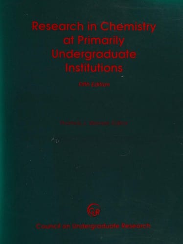 Research in chemistry at primarily undergraduate institutions
