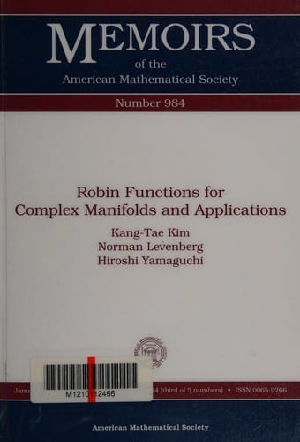Robin functions for complex manifolds and applications