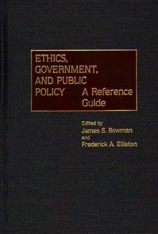 Ethics, government, and public policy