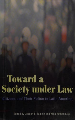 Toward a society under law