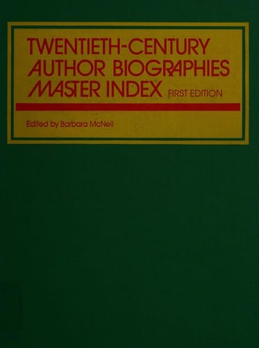 Twentieth-century authorbiographies master index