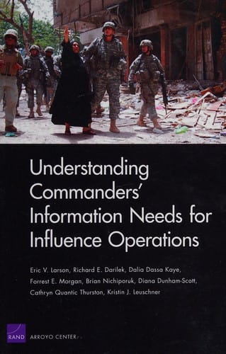 Understanding commanders' information needs for influence operations