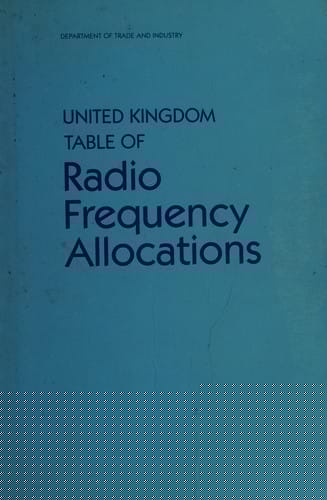 United Kingdom table of radio frequency allocations