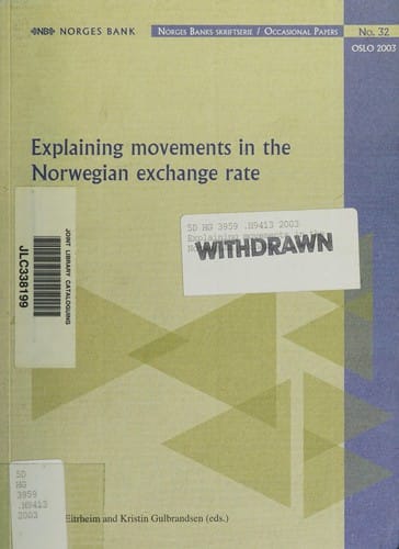 Explaining movements in the Norwegian exchange rate