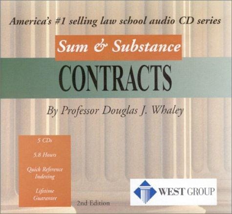 Contracts (Sum & Substance Cd's "Outstanding Professor"Series)