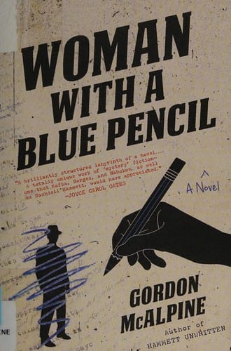 Woman with a blue pencil