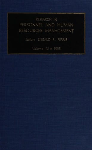 Research in personnel and human resources management