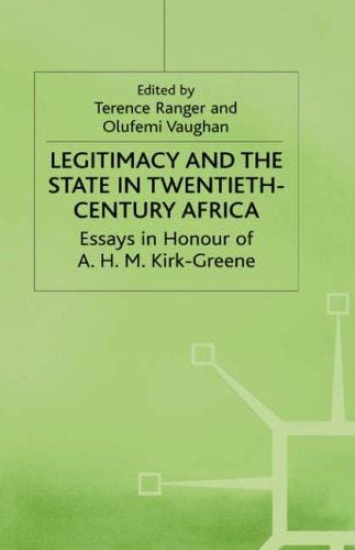 Legitimacy and the state in twentieth-century Africa