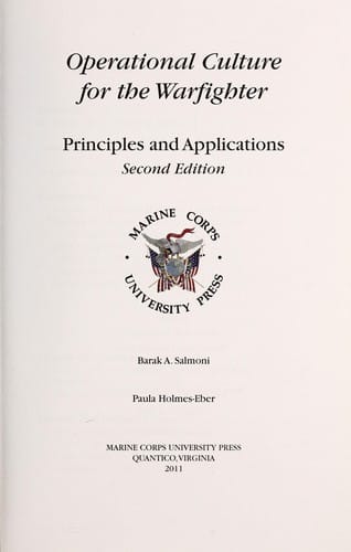 Operational culture for the warfighter