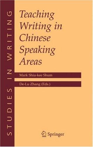 Teaching writing in Chinese speaking areas