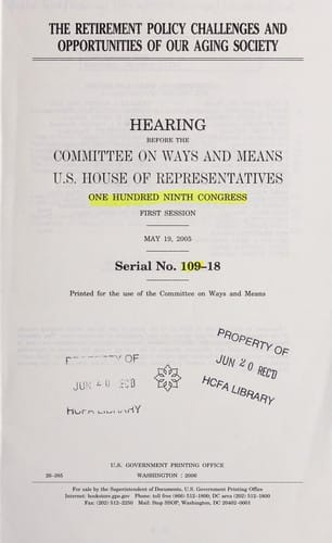 The retirement policy challenges and opportunities of our aging society