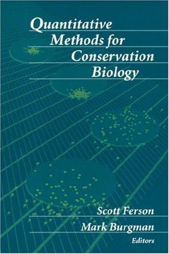 Quantitative methods for conservation biology