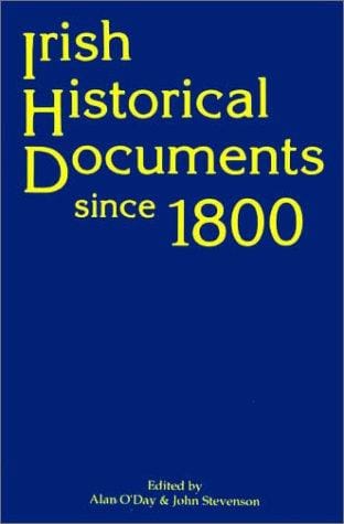 Irish historical documents since 1800