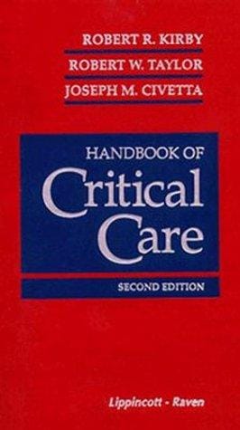Handbook of critical care