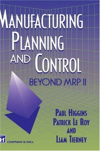 Manufacturing planning and control