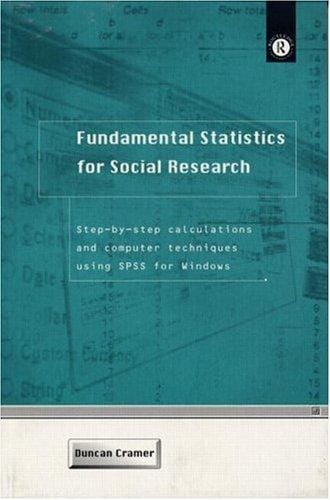 Fundamental statistics for social research