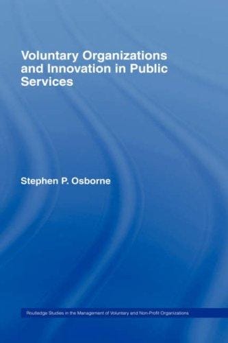 Voluntary organizations and innovation in public services