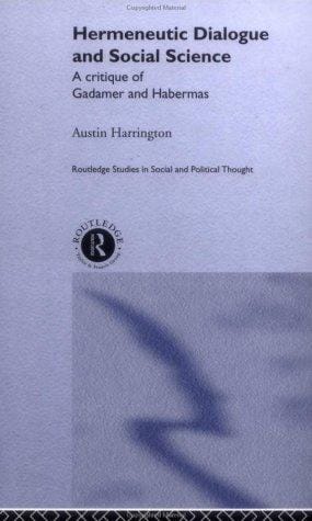 Hermeneutic dialogue and social science