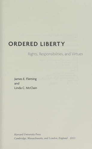 Ordered liberty