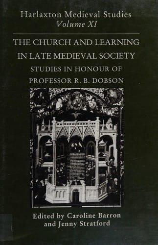 The church and learning in later medieval society