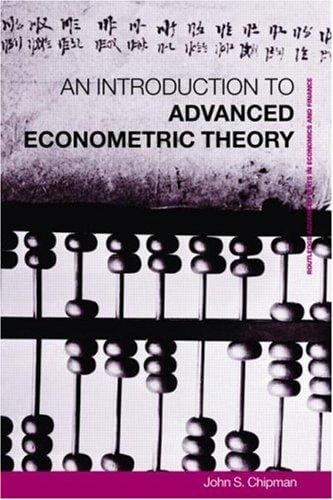 Advanced econometric theory