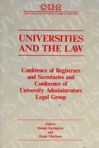 Universities and the law