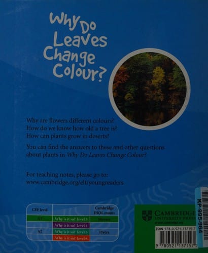 Why do leaves change colour?