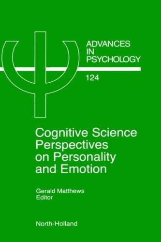 Cognitive science perspectives on personality and emotion
