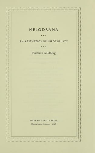 Melodrama
