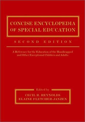 Concise encyclopedia of special education