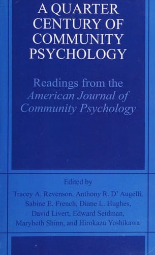 A quarter century of community psychology