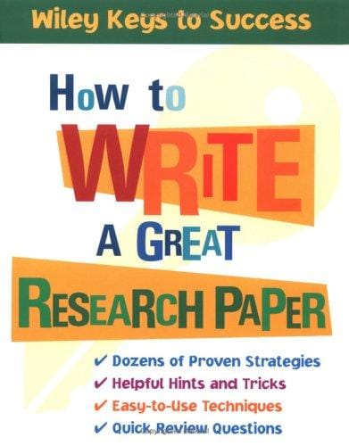 How to write a great research paper
