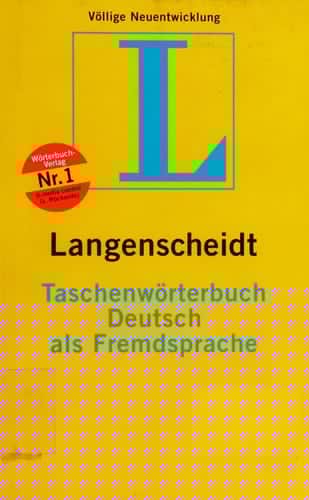 Langenscheidt taschenworterbuch Deutsch als Fremdsprach