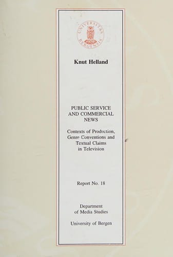 Public service and commercial news