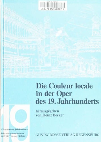 Die Couleur locale in der Oper des 19. Jahrhunderts