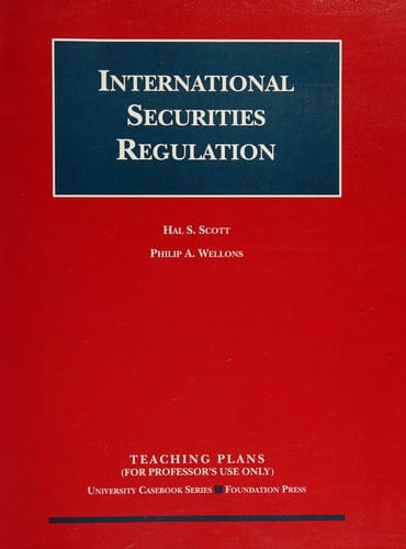 Teaching plans for international securities regulation