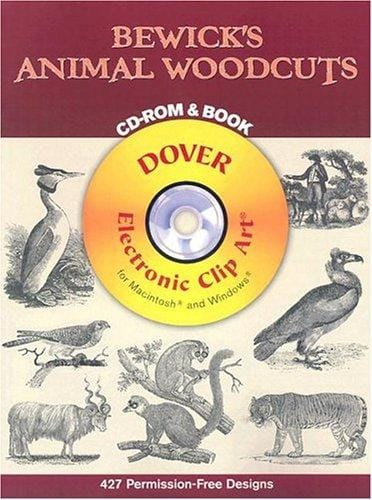 Bewick's Animal Woodcuts CD-ROM and Book