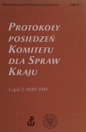 Protokoły posiedzeń Komitetu dla Spraw Kraju