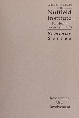 Researching user involvement