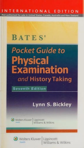 Bates' pocket guide to physical examination and history taking
