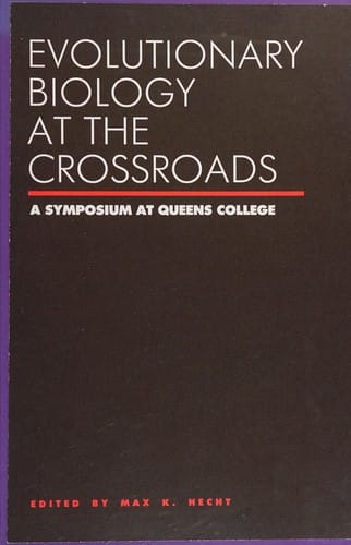 Evolutionary biology at the crossroads