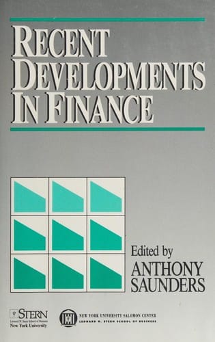 Recent developments in finance